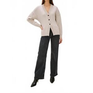 NEW RAILS philippa v-neck cardigan in taupe